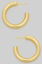 18K Gold Filled Hypoallergenic C Tube Hoops