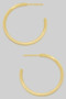 Gold Filled Hypoallergenic Flat C Hoops