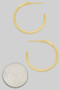 Gold Filled Hypoallergenic Flat C Hoops
