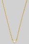 Simple Round Cz Pendant Necklace