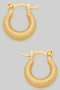 Coiled Gold Filled Hinge Hypoallergenic Hoops