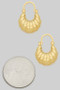 Puffed Gold Filled Hinge Hypoallergenic Hoops