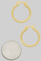 Rimmed Gold Filled Hinge Hypoallergenic Hoops