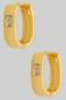 18K Gold Filled Hypoallergenic Cz Hinge Hoops