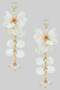 Dangling Acrylic Flower Drop Earrings