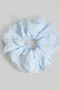 Oversized Gingham Hair Scrunchie