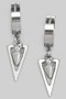 Stainless Steel Triangle And Spike Huggies