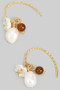 Pull Through Hoops With Pearl Bead And Flower