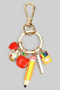 Teacher Theme Charm Keychain