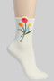 Tulip Embroidered Socks