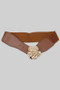 Metal Flower Buckle Stretch Belt