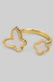 Mop Butterfly And Clover Ring
