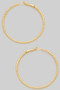 Diamond Cut Brass Hoops - #GE11183