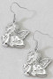 Metal Cherub Angel Drop Earrings