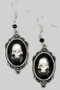 Skull Portrait Drop Earrings
