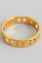 Sun And Moon Cut Out Brass Ring