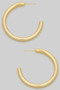 Slim Open Ended Brass Tube Hoops