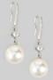 Fish Hook Earrings With Pearl