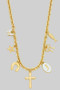 Seven Charm Chain Necklace