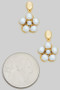 Pearl Drop Flower Drop Earrings