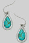 Western Recon Teardrop Hook Earrings