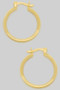 Rimmed Gold Filled Hinge Hypoallergenic Hoops