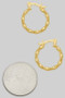 Coiled Twist Gold Filled Hypoallergenic Hoops