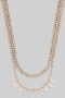 Layered Two Piece Premium Cz Necklace