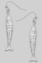 Textured Fish Drop Earrings