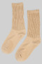 Ribbed Cotton Blend Socks