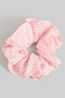 Oversized Gingham Hair Scrunchie