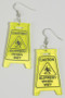 Acrylic Slippery When Wet Drop Earrings
