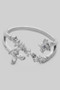 Flower And Butterfly Cz Pave Ring