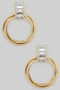Baguette Row And Multi Link Drop Earrings