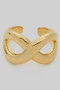 Chubby Infinity Brass Ring