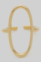 Brass Oval Cut Out Ring