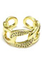 Zircon Chain Link Ring