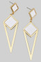 Geo Art Deco Drop Earrings