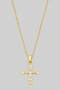 18K Gold Dipped Cz Heart Pendant Necklace