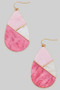 Marbled Acrylic Tiled Teardrop Earrings