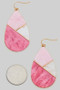 Marbled Acrylic Tiled Teardrop Earrings