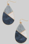 Marbled Acrylic Tiled Teardrop Earrings