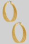 Diamond Cut Stacked Hoops
