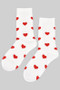Cute Two Tone Heart Socks