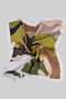Silky Colorful Horse Print Square Scarf