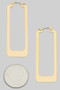 Lightweight Rectangle Cutout Drop Earrings