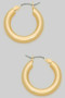 Slim Brass Hinge Hoops