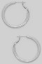 Brass Line Textured Hoops