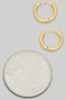 Dainty Split Brass Hoops