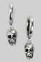 Skull Charm Huggies